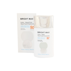 فلوئید ضد آفتاب بی رنگ برایت مکس SPF 50 مدل هیدرابرایت ‌مناسب انواع پوست حجم 50 میلی‌لیتر