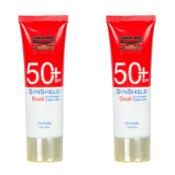 کرم ژل ضد آفتاب سان اسکین مدل Invisible حجم 50 میلی لیتر مجموعه 2 عددی