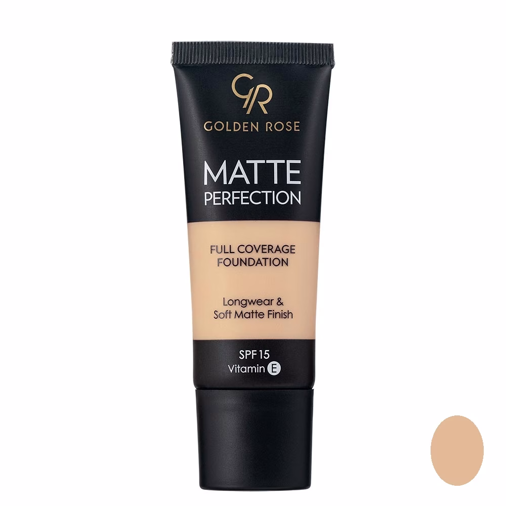 کرم پودر گلدن رز مدل Matte Perfection شماره n3 حجم 35 میلی لیتر