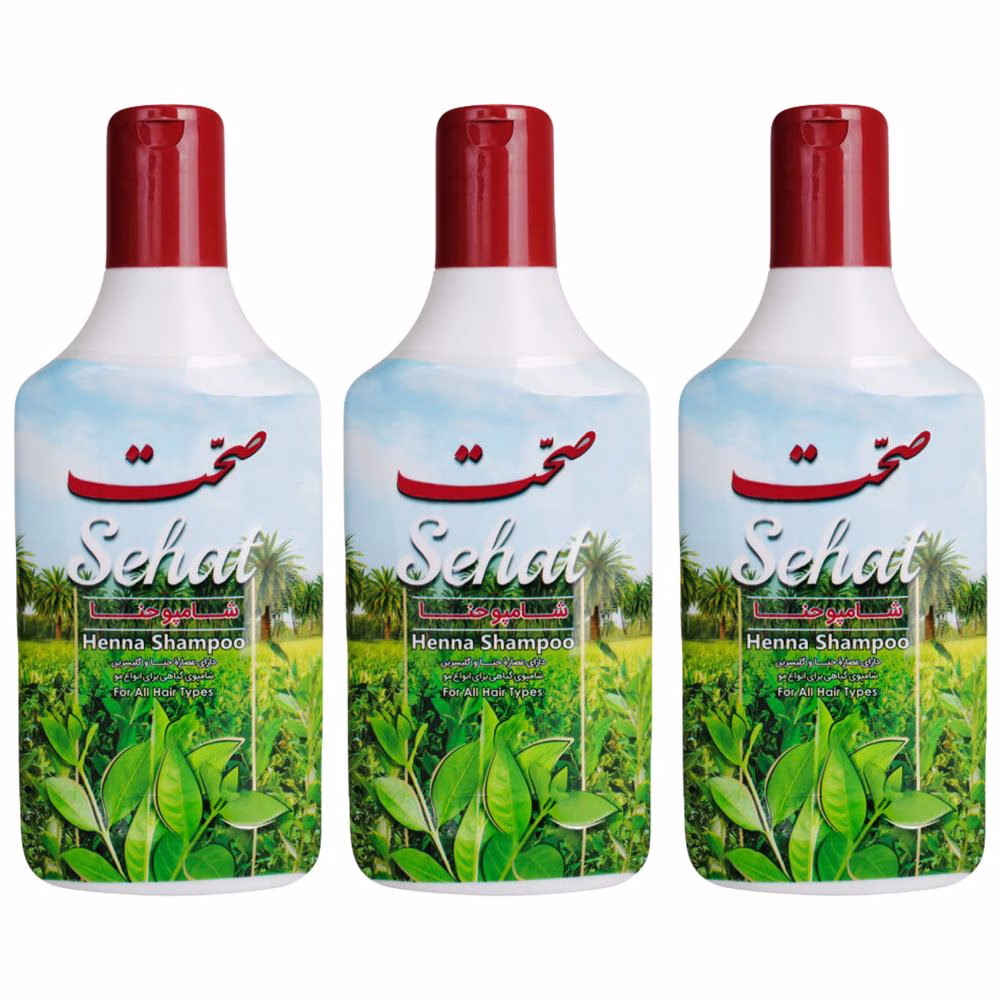 شامپو مو صحت مدل حنا حجم 300 میلی لیتر مجموعه 3 عددی