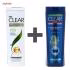 ست شامپو خنک کننده و ضد شوره مردانه کلییر مدل Cool Sport Menthol و زنانه مدل Herbal Fusion حجم 200 میلی لیتر