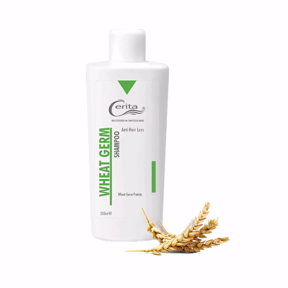 شامپو تقویت کننده و ضد ریزش جوانه گندم سریتا مدل Wheat Gream حجم 200میلی لیتر
