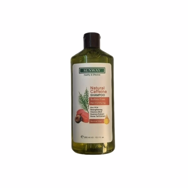 شامپو تقویت کننده مو سان وی مدل Natural Caffein حجم 300 میلی لیتر