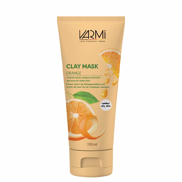 ماسک صورت وارمی مدل خاک رسی پرتقال حجم 150 میلی لیتر