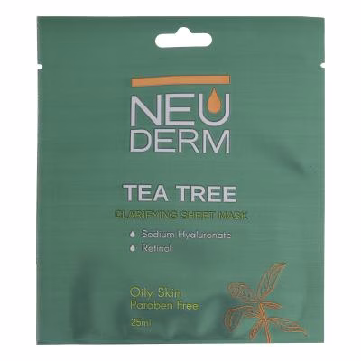 ماسک صورت نئودرم مدل Tea-Tree حجم 25 میلی لیتر