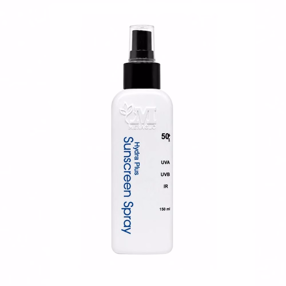 اسپری ضدآفتاب بی رنگ دست و صورت مراگلو SPF 50 مدل Anti-Spot محافظت UVA و UVB مناسب برای انواع پوست حجم 150 میلی لیتر