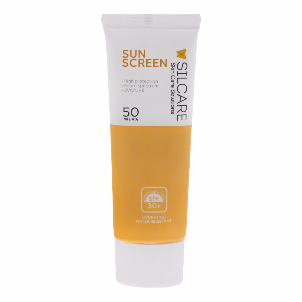 کرم ضد آفتاب بدون رنگ سیلکِر +SPF 30 مدل sun protect ‌مناسب انواع پوست حجم 50 میلی‌لیتر