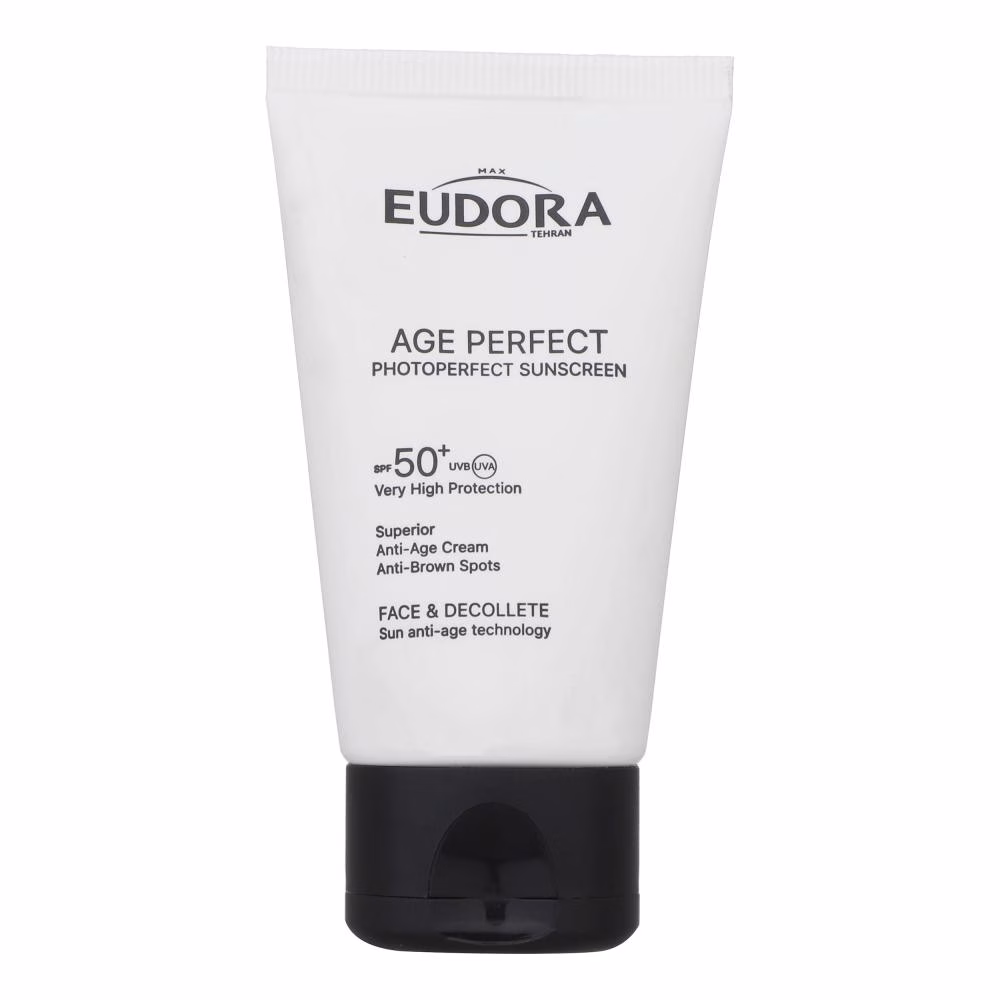 کرم ضد آفتاب بدون رنگ ادورامکس SPF 50 مدل Age Perfect مناسب انواع پوست حجم 40 میلی لیتر