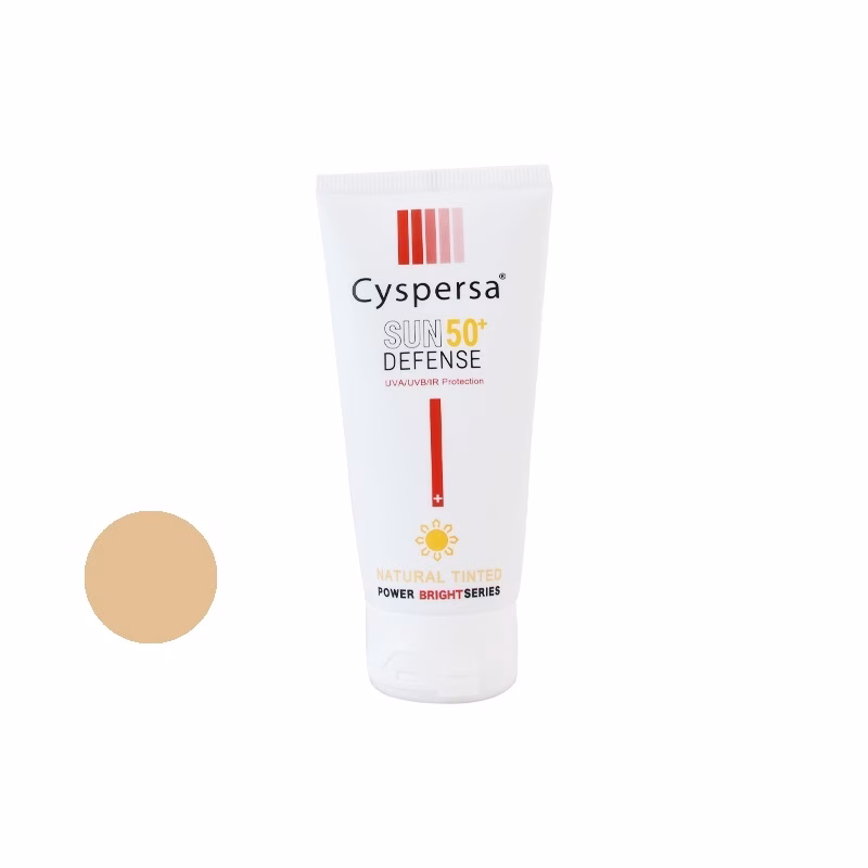 کرم ضد آفتاب رنگی سیسپرسا SPF 50 مدل power bright NT مناسب انواع پوست حجم 50 میلی لیتر