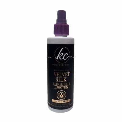 ماسک مو صاف کننده کیسی مدل velvet silk مناسب برای موی فر و کراتین شده حجم 400 میلی لیتر