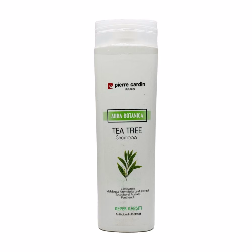 شامپو ضد شوره مو پیر کاردین مدل TEA TREE مناسب برای موهای چرب و مختلط و دارای شوره حجم 360 میلی لیتر