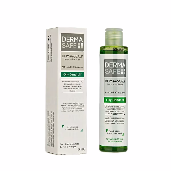 شامپو مو درماسیف مدل Oily Dandruff حجم 200 میلی لیتر