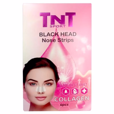 چسب پاک کننده بینی تی ان تی اسپورت مدل COLLAGEN بسته 6عددی