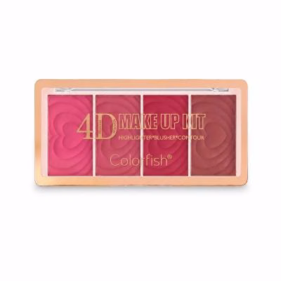 پالت رژ گونه مات کالرفیش مدل 4D شماره 3