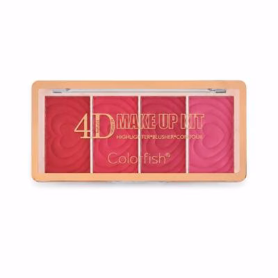 پالت رژ گونه مات کالرفیش مدل 4D شماره 2