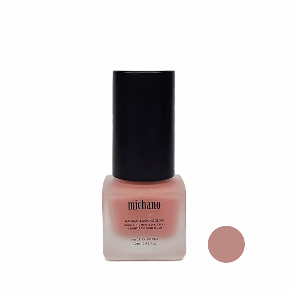 رژگونه مایع براق میچانو مدل CINNAMON ROSE شماره 3