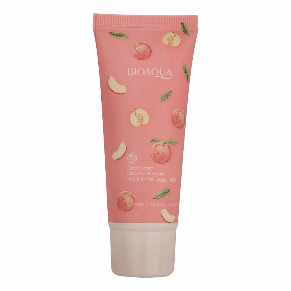 کرم مرطوب کننده دست بی آکوا مدل Peach مناسب برای انواع پوست وزن 30 گرم