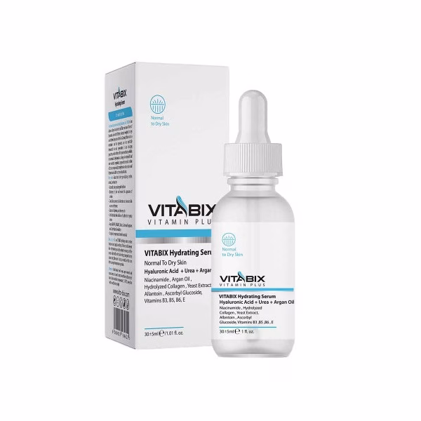 سرم آبرسان پوست ویتابیکس مدل vitamin plus مناسب برای انواع پوست حجم 30 میلی لیتر