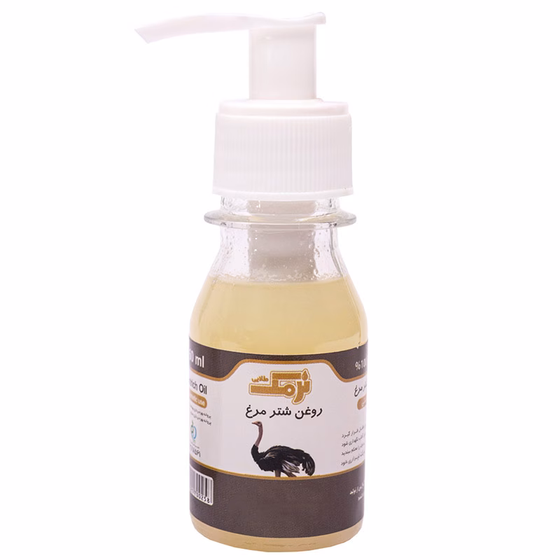 روغن ضد چروک نرمک طلایی مدل شترمرغ حجم 60 میلی لیتر