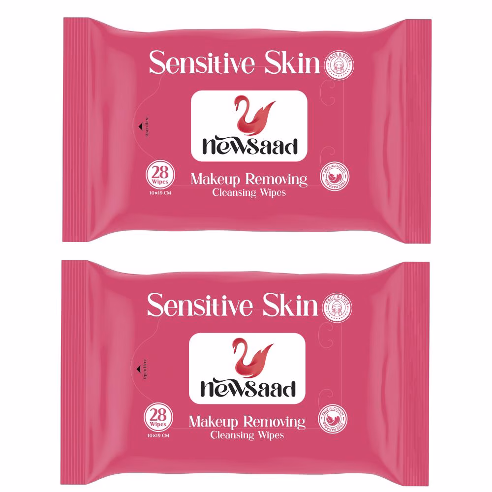 دستمال مرطوب نیوساد مدل Sensitive-W2 دو بسته 28 عددی