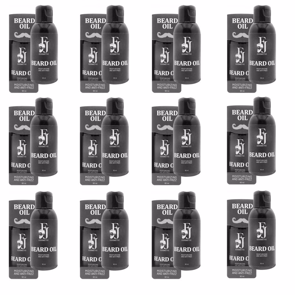 روغن ریش افجه مدل SL-BEARD012 مناسب برای انواع مو حجم 60 میلی لیتر مجموعه 12 عددی