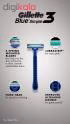 خود تراش مردانه ‏ژیلت مدل Blue Simple 3 بسته 8 عددی
