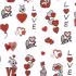 برچسب لنز ناخن مدل love کد m-1732