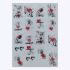 استیکر طراحی ناخن مدل قاب کد A218