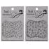 استیکر طراحی ناخن مدل BB12 - BB-13 کد 1251 مجموعه 2 عددی