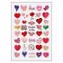 برچسب لنز ناخن کد N006-042 مجموعه 12 عددی