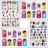 برچسب لنز ناخن مدل BTS-BT21 کد N002-N008-N025 مجموعه 4 عددی