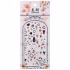 استیکر طراحی ناخن مدل پاپیون کد YC-09
