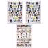 برچسب لنز ناخن مدل BTS - BT21 کد N002-N007 مجموعه 3 عددی