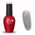 لاک ژل اکلیلی ناخن اتوپیا مدل GLITTER شماره 76 رنگ نقره ای
