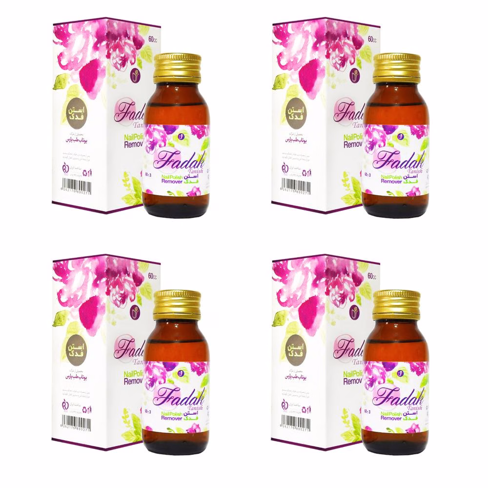 استون لاک پاک کن فدک تانیش مدل EXPORT 04 حجم 60 میلی لیتر مجموعه 4 عددی