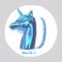 برس ناخن مدل یونیکورن کد Green01