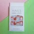 ناخن مصنوعی طرح رنگین گل و پاپیون بسته 12 عددی
