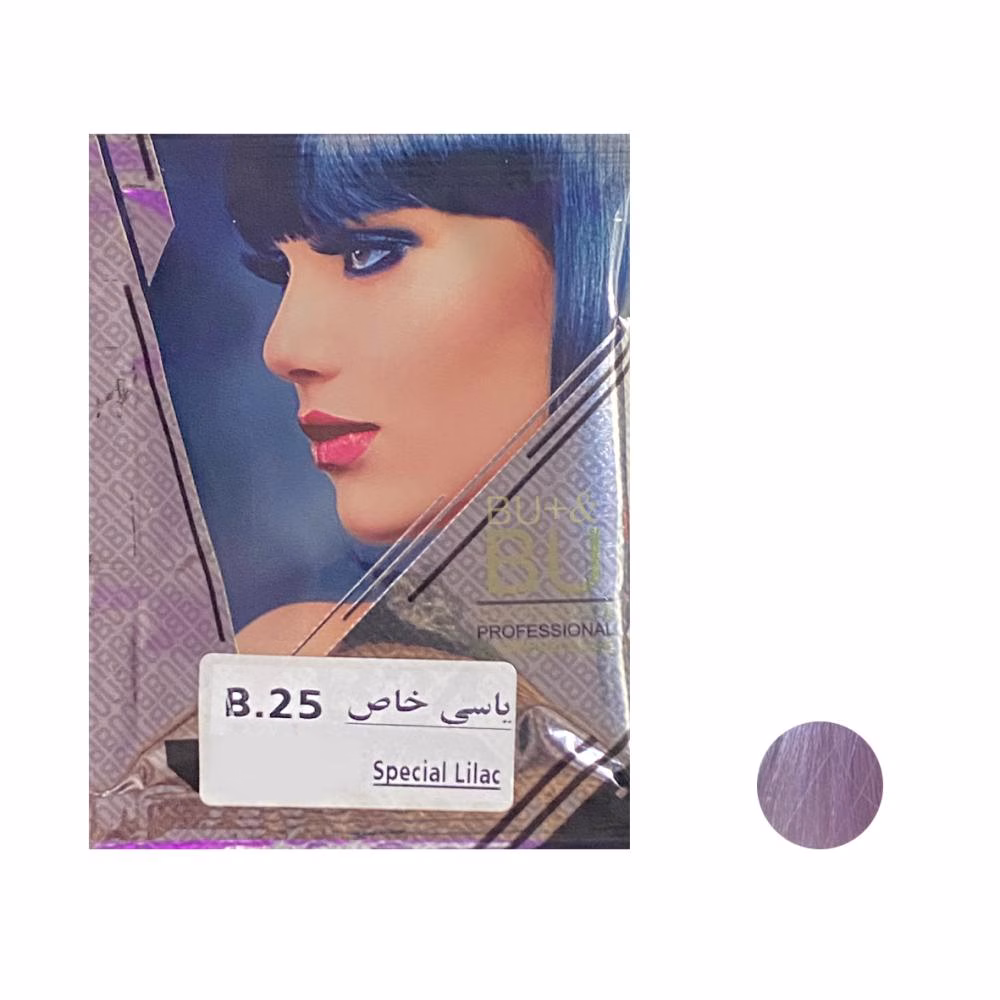 شامپو رنگ مو بیو &amp; بیو پلاس شماره B.25 حجم 30 میلی لیتر رنگ یاسی خاص